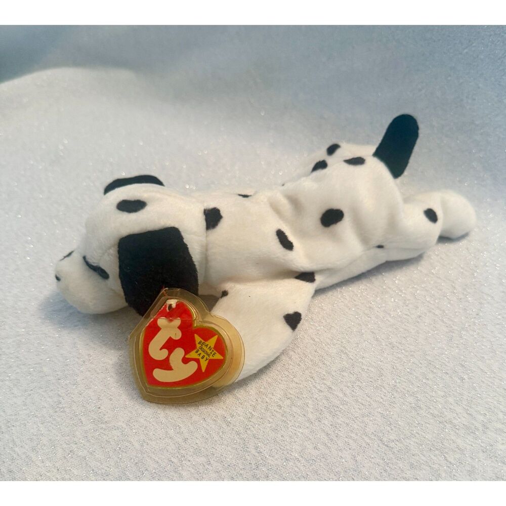 TY Beanie Baby DOTTY 1996 Plush Toy dalmation PVC pellets rare